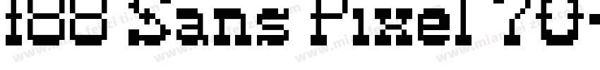 188 Sans Pixel 70字体转换